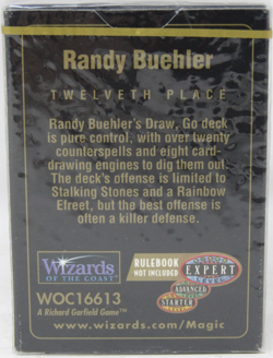 MTG Seattle August 1998 Randy Buehler World Championship Deck Sealed - Image 3