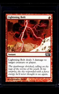 2009 MTG Magic The Gathering M10 Magic 2010 #146 Lightning Bolt - Image 1