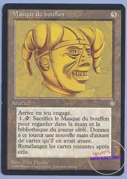 Jester's Mask French Mtg MISPRINT. Lets you target any player - Image 1