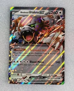 Bloodmoon Ursaluna ex 141/167 NM/M SV Twilight Masquerade Pokemon TCG - Image 1