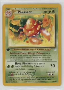 Parasect 1st Ed. Pokemon Neo Revelation #35 2001 - Image 1