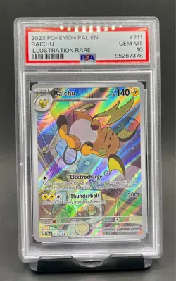 PSA 10 Raichu #211 Illustration Rare IR 2023 Pokemon S&V Paldea Evolved GEM MINT - Image 1