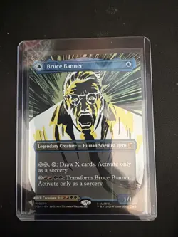 Bruce Banner / The Incredible Hulk (Borderless) 0390 Marvel Super Heroes MTG NM - Image 1