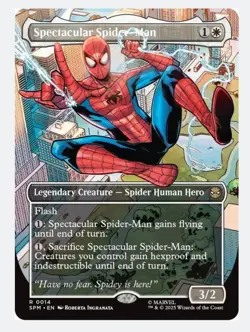 Spectacular Spider-Man (Borderless) | MTG SPM | Flash Hero Protect | Rare | NM - Image 1