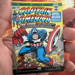 Captain America, Super-Soldier (0387) Foil Borderless M MTG Marvel Super NP - Image 1