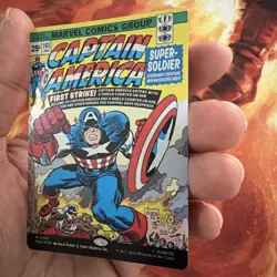 Captain America, Super-Soldier (0387) Foil Borderless M MTG Marvel Super NP - Image 3