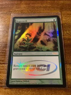 MTG✨REGROWTH Judge Promo FOIL✨DCI NM/M RARE Sorcery 2005 WILLICH Art UNPLAYED ! - Image 5