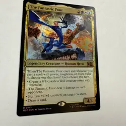 The Fantastic Four Foil 0741 NM Commander: Marvel Super Heroes MTG - Image 1