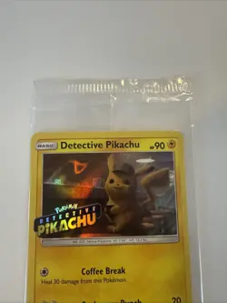 Detective Pikachu [Stamped] #SM190 Pokemon Movie Promo Sealed TCG Holo Foil - Image 2