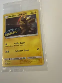 Detective Pikachu [Stamped] #SM190 Pokemon Movie Promo Sealed TCG Holo Foil - Image 4