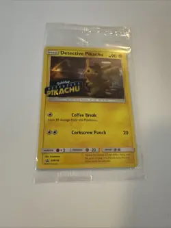 Detective Pikachu [Stamped] #SM190 Pokemon Movie Promo Sealed TCG Holo Foil - Image 5