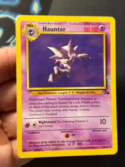 Haunter 21/62 Fossil Rare - WOTC Pokemon Card HP - Image 4