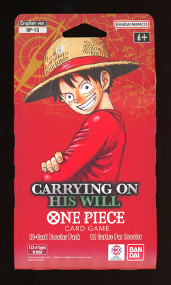 One Piece OP-13 Carrying On His Will Sleeved Booster Pack English - Image 1