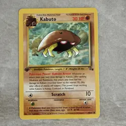Pokemon TCG- 1st Edition Kabuto Fossil Set 50/62 Common WOTC Vintage - Image 1