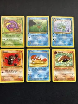 Pokemon TCG 1st Edition Kabuto Fossil Set 50/62 Common WOTC Vintage - Image 1
