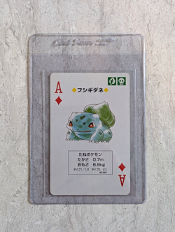 Bulbasaur - Pokemon (Yellow Pikachu Deck) Playing Card Poker Japanese 1996 - Image 1