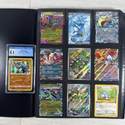 100+ Pokemon Card Lot Modern and Vintage Binder Collection (Binder Included) - Image 1