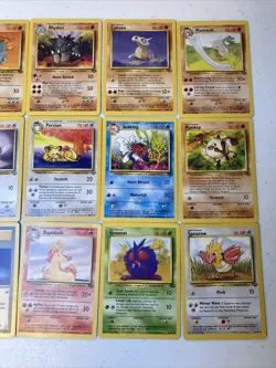 15 Pokemon Trading Cards Jungle Set 1999 Wizards Pikachu Persian Rapidash Rhydon - Image 3
