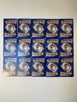 15 Pokemon Trading Cards Jungle Set 1999 Wizards Pikachu Persian Rapidash Rhydon - Image 4