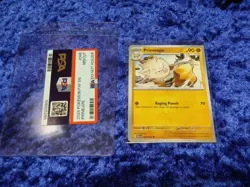 046/091 - Square Cut Misprint - Dot Alignment Error - Primeape - Pokemon Card - - Image 1
