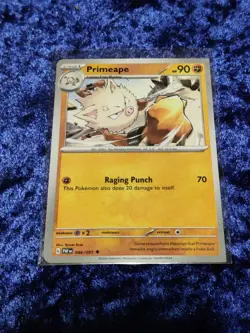 046/091 - Square Cut Misprint - Dot Alignment Error - Primeape - Pokemon Card - - Image 2