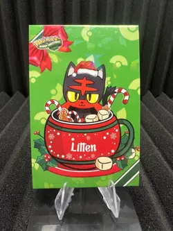 Litten - Cracked Ice Holo - Christmas Card Database - Pokemon NM - Image 1