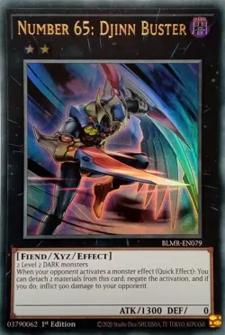 BLMR-EN079 NUMBER 65: DJINN BUSTER ULTRA RARE 1ST EDITION YuGiOh CARD - Image 1
