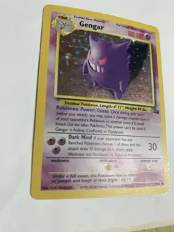 Pokemon Gengar 5/62 Fossil Unlimited Holo MP - Image 2