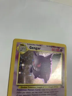 Pokemon Gengar 5/62 Fossil Unlimited Holo MP - Image 4