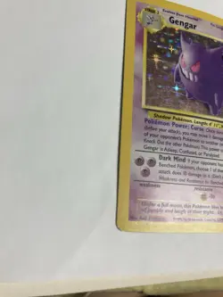 Pokemon Gengar 5/62 Fossil Unlimited Holo MP - Image 5