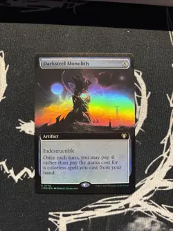 Darksteel Monolith (Extended Art) -Foil Near Mint MTG Commander Masters - Image 1