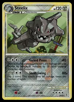 Pokemon Steelix Promo League & Championship Cards 24/95 Crosshatch Reverse Holo - Image 1