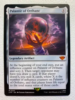 MTG 1x Planatir of Orthanc 247 Lord of the Rings Magic the Gathering Card x1 NM - Image 1