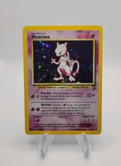 Mewtwo Holo 010/130 Base Set 2 Pokemon Card - Rare - Image 1