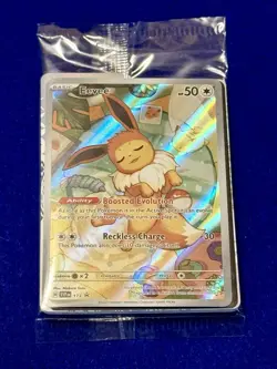 Pokemon TCG Eevee SVP 173 Prismatic Evolutions ETB Full Art Promo Card Sealed - Image 1