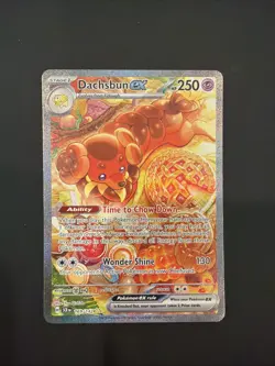 Pokemon TCG Stellar Crown Dachsbun EX 169/142 Special Illustration Rare Card - Image 1