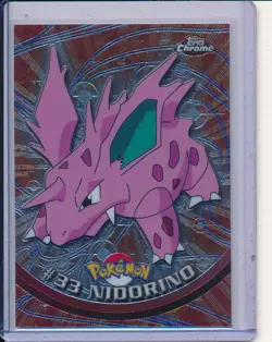 2000 TOPPS CHROME POKEMON T.V. #33 NIDORINO - Image 1