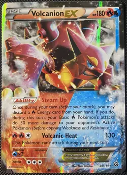 Volcanion EX 26/114 XY - Steam Siege Holo - Pokemon Card - Image 1