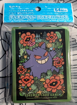 64 Ct Gengar Japanese Pokemon Center Pokemon Card Sleeves Sealed - Image 1