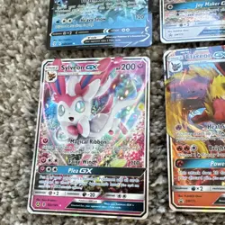 Pokemon TCG Eeveelution Promo 9-Card Lot Leafeon GX Umbreon V Glaceon V Holo - Image 4