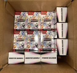(Lot of 12) Pokemon TCG Scarlet Violet Prismatic Evolutions Booster Bundle - Image 1