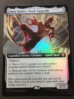 Iron Spider, Stark Upgrade - Foil - Extended Art - SPM - MTG - EN - NM - 0279 - Image 1