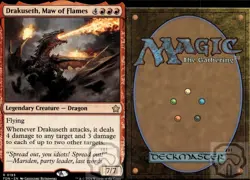 Drakuseth, Maw of Flames 193 R Foundations Magic: The Gathering NM/M - Image 2