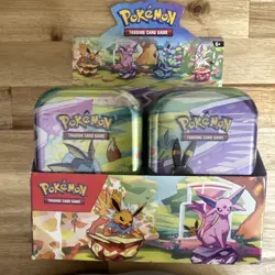 Pokemon TCG SV8.5 Prismatic Evolutions Mini Tin Display - Image 1