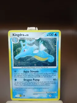 SWIRL HP 2008 Kingdra 7/146 Legends Awakened Holo Rare Swirl Pokemon TCG Card - Image 1