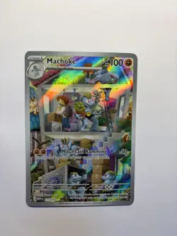 Machoke 177/165 Sv: Scarlet & Violet 151 Holo Illustration Rare Pokemon pack - Image 1