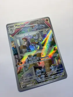 Machoke 177/165 Sv: Scarlet & Violet 151 Holo Illustration Rare Pokemon pack - Image 2