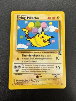 Flying Pikachu 25 WOTC Black Star Promo Pokemon TCG - Image 1
