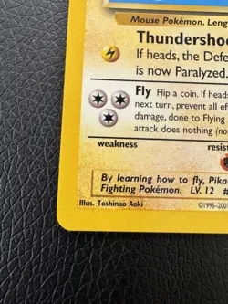 Flying Pikachu 25 WOTC Black Star Promo Pokemon TCG - Image 3