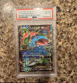Pokemon 2016 Venusaur EX XY Promo XY123 Holo PSA 8 Pokemon TCG - Image 1